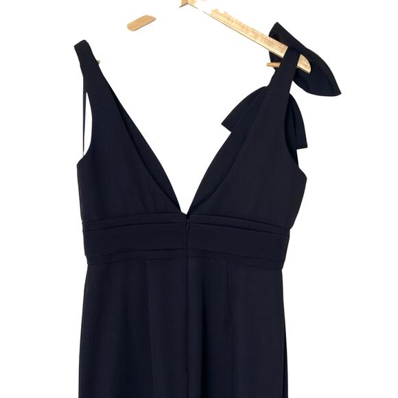 MAC DUGGAL Sleeveless V Neck Bow Detail Mermaid Maxi Gown NWT Black, Size 10 - Picture 9 of 16